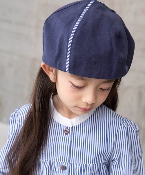 RAGMART(ラグマート)の「ベレー帽(ハンチング/ベレー帽・キッズ・ピンク/ベージュ/ネイビー/イエロー・S/M)」の12枚目の写真