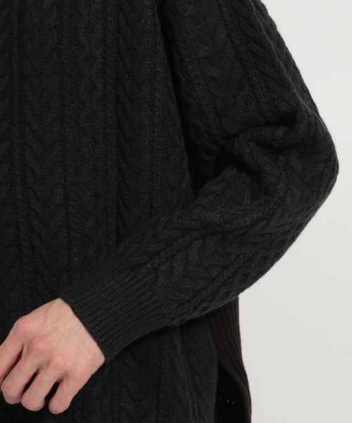 niko and...（ニコアンド）の「アラン柄BIGニットプルオーバー（ニット/セーター・メンズ・ネイビー/ブラウン/アイボリー・MEDIUM/LARGE）」の18枚目の写真