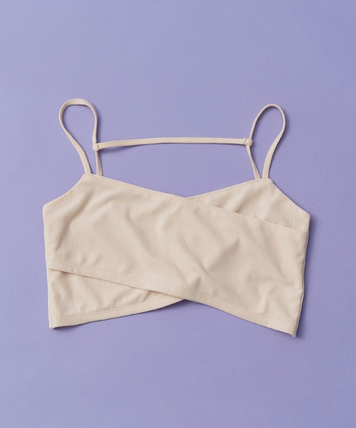 MAISON SPECIAL(メゾンスペシャル)の「カップインクロスビチェ【MAISON SPECIAL/メゾンスペシャル】(キャミソール・レディース・ブラック/レッド/ブルー/アイボリー/モカ・FREE)」の2枚目の写真