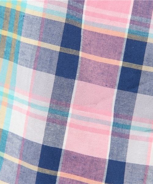 BEAMS BOY（ビームスボーイ）の「BEAMS BOY / マドラス ボタンダウン シャツワンピース（シャツワンピース・レディース・ピンク/レッド/ネイビー・ONE SIZE）」の6枚目の写真