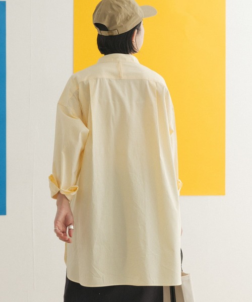 FORK&SPOON(フォークアンドスプーン)の「FORK&SPOON オックスロングシャツ(シャツ/ブラウス・レディース・ブルー/グリーン系その他/イエロー系その他・ONE)」の6枚目の写真