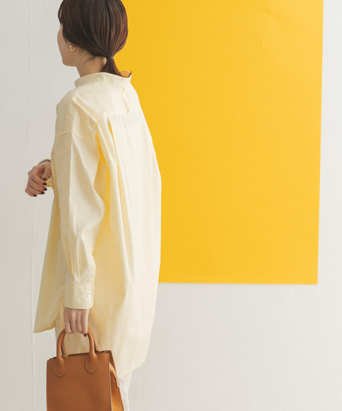 FORK&SPOON(フォークアンドスプーン)の「FORK&SPOON オックスロングシャツ(シャツ/ブラウス・レディース・ブルー/グリーン系その他/イエロー系その他・ONE)」の10枚目の写真