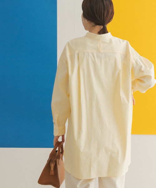 FORK&SPOON(フォークアンドスプーン)の「FORK&SPOON オックスロングシャツ(シャツ/ブラウス・レディース・ブルー/グリーン系その他/イエロー系その他・ONE)」の11枚目の写真
