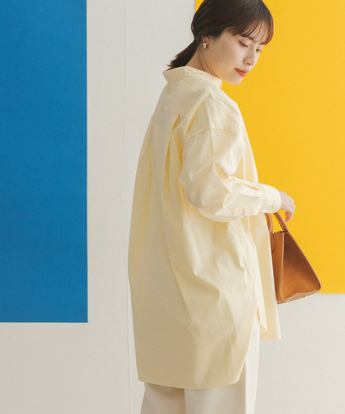 FORK&SPOON(フォークアンドスプーン)の「FORK&SPOON オックスロングシャツ(シャツ/ブラウス・レディース・ブルー/グリーン系その他/イエロー系その他・ONE)」の12枚目の写真