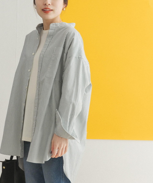 FORK&SPOON(フォークアンドスプーン)の「FORK&SPOON オックスロングシャツ(シャツ/ブラウス・レディース・ブルー/グリーン系その他/イエロー系その他・ONE)」の20枚目の写真