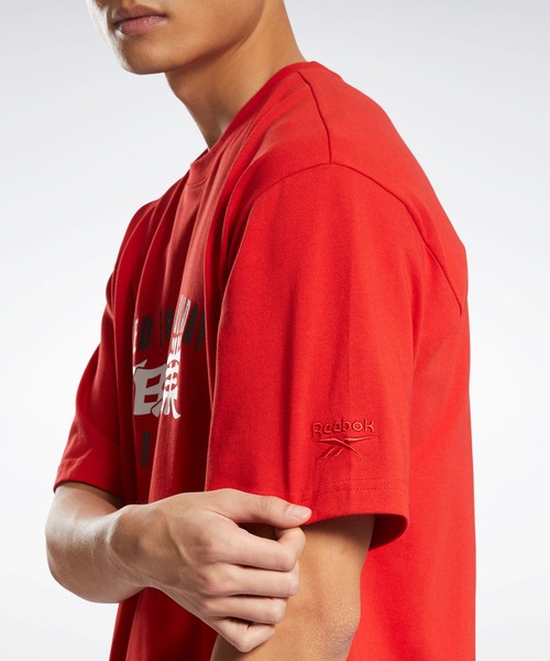 Reebok(リーボック)の「クラシックス CYN グラフィック Tシャツ / Classics CNY Graphics T-Shirt /(Tシャツ/カットソー・メンズ・レッド/アイボリー・LARGE/X-LARGE/SMALL/MEDIUM/XX-LARGE/XXX-LARGE/X-SMALL)」の9枚目の写真