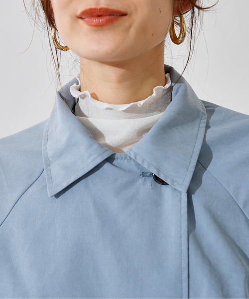 prose verse（プロズヴェール）の「ヨーク切り替えトレンチコート（トレンチコート・レディース・ブルー/ライトベージュ/グレイッシュベージュ・MEDIUM/LARGE）」の12枚目の写真