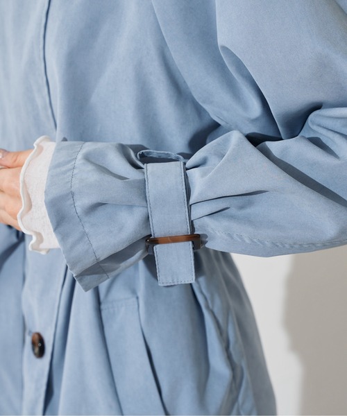 prose verse（プロズヴェール）の「ヨーク切り替えトレンチコート（トレンチコート・レディース・ブルー/ライトベージュ/グレイッシュベージュ・MEDIUM/LARGE）」の14枚目の写真