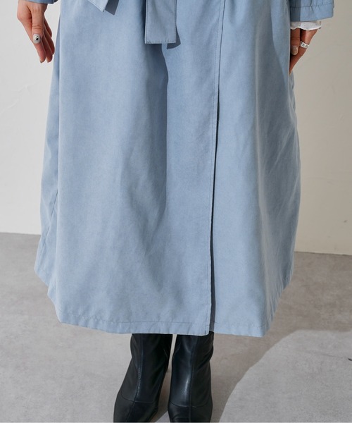 prose verse（プロズヴェール）の「ヨーク切り替えトレンチコート（トレンチコート・レディース・ブルー/ライトベージュ/グレイッシュベージュ・MEDIUM/LARGE）」の18枚目の写真