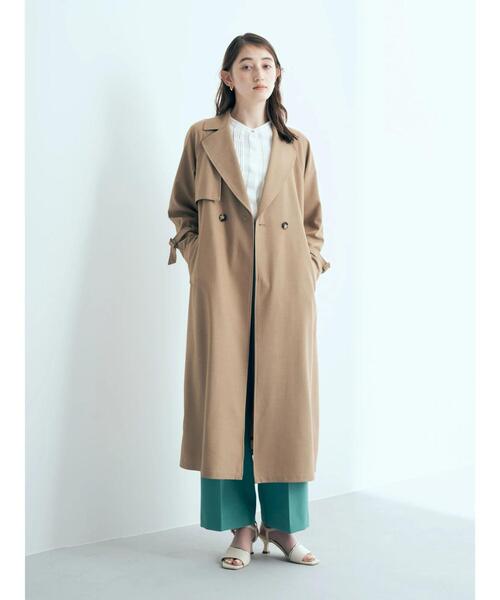 YECCA VECCA（イェッカヴェッカ）の「ロングトレンチコート　＊◆（トレンチコート・レディース・ライトベージュ/ベージュ/イエロー・FREE）」の13枚目の写真