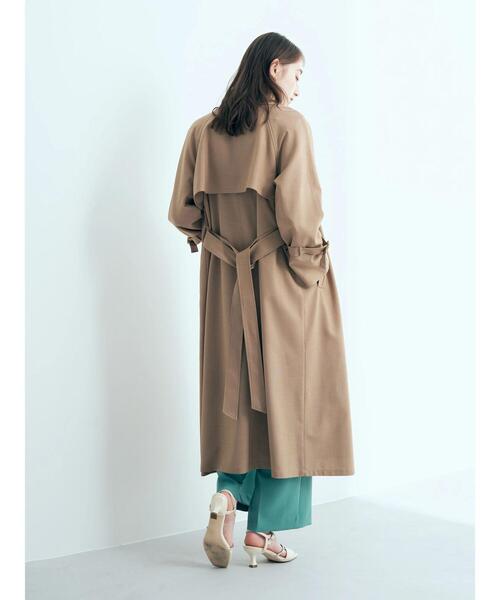 YECCA VECCA（イェッカヴェッカ）の「ロングトレンチコート　＊◆（トレンチコート・レディース・ライトベージュ/ベージュ/イエロー・FREE）」の18枚目の写真