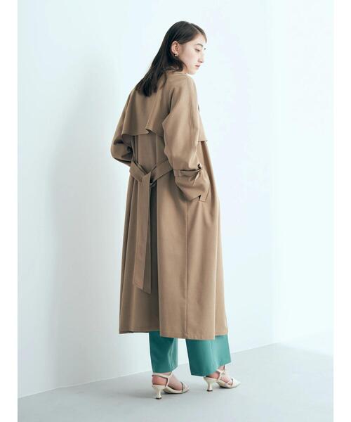 YECCA VECCA（イェッカヴェッカ）の「ロングトレンチコート　＊◆（トレンチコート・レディース・ライトベージュ/ベージュ/イエロー・FREE）」の19枚目の写真