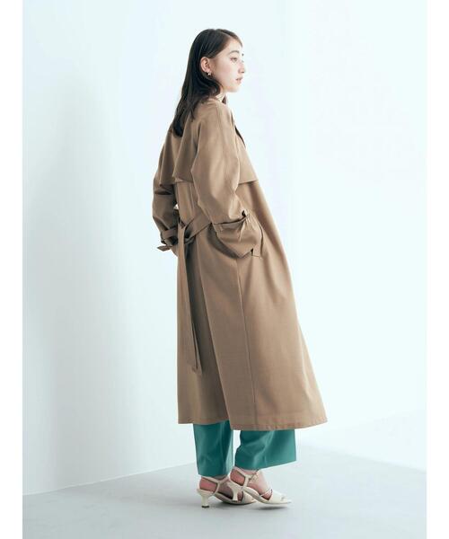 YECCA VECCA（イェッカヴェッカ）の「ロングトレンチコート　＊◆（トレンチコート・レディース・ライトベージュ/ベージュ/イエロー・FREE）」の20枚目の写真