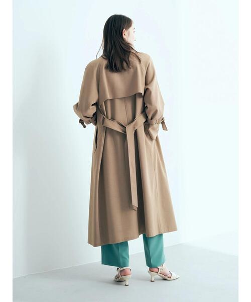 YECCA VECCA（イェッカヴェッカ）の「ロングトレンチコート　＊◆（トレンチコート・レディース・ライトベージュ/ベージュ/イエロー・FREE）」の21枚目の写真