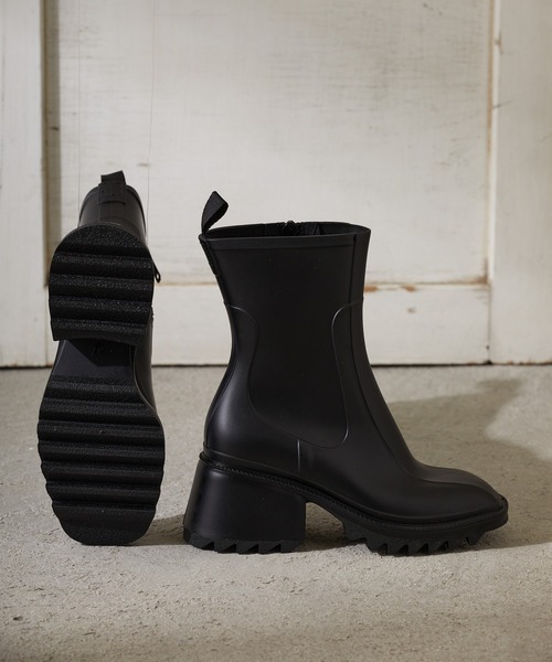 Birthday room（バースデイルーム）の「シャークソールレインブーツ（レインシューズ・レディース・ブラック・M/L/S/X-SMALL）」の7枚目の写真
