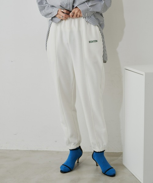 Auntie Rosa Holiday（アンティローザホリデー）の「裏毛ジョガーパンツ（スウェットパンツ・レディース・グレー/オフホワイト/ネイビー・FREE）」の22枚目の写真