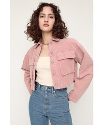 SLY | BLEACH CORDUROY SHORT JK ブリーチ コーデュロイ ショート ジャケット(カバーオール)