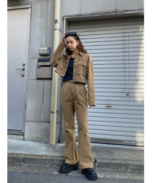 SLY（スライ）の「BLEACH CORDUROY SHORT JK ブリーチ