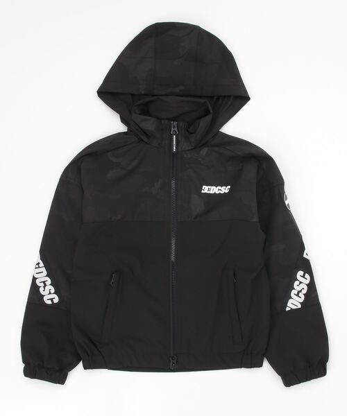 DC(ディーシー)の「DC/ディーシー TRACK JACKET トラックジャケット 防水加工 裏メッシュ YJK221527(ナイロンジャケット・キッズ・レッド/ブラック・130cm/150cm/160cm/140cm)」の5枚目の写真