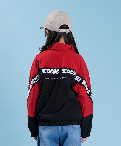 DC(ディーシー)の「DC/ディーシー TRACK JACKET トラックジャケット 防水加工 裏メッシュ YJK221527(ナイロンジャケット・キッズ・レッド/ブラック・130cm/150cm/160cm/140cm)」の9枚目の写真
