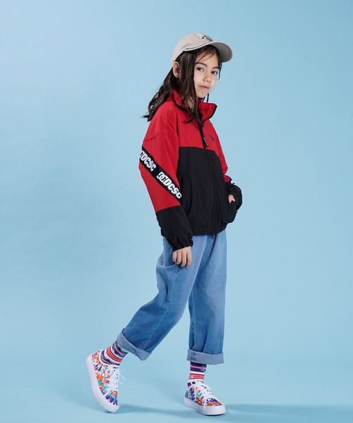 DC(ディーシー)の「DC/ディーシー TRACK JACKET トラックジャケット 防水加工 裏メッシュ YJK221527(ナイロンジャケット・キッズ・レッド/ブラック・130cm/150cm/160cm/140cm)」の11枚目の写真