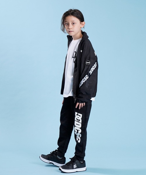 DC(ディーシー)の「DC/ディーシー TRACK JACKET トラックジャケット 防水加工 裏メッシュ YJK221527(ナイロンジャケット・キッズ・レッド/ブラック・130cm/150cm/160cm/140cm)」の16枚目の写真