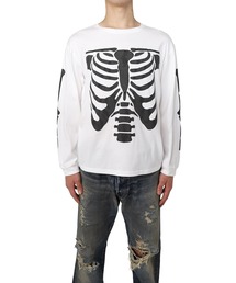 【MYne】Bone Printed Long Sleeve T-shirt
