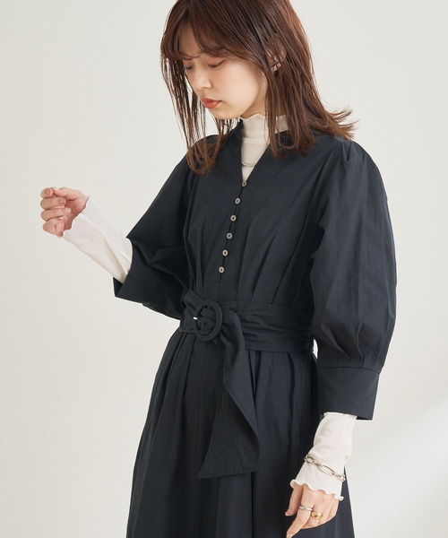 natural couture｜タックシャツワンピース | Rakuten Fashion