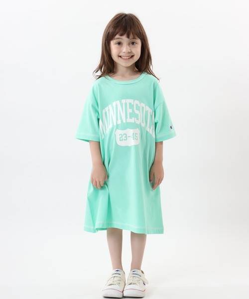 セール Champion チャンピオン キッズ キャンパス ショートスリーブt ワンピース ワンピース Champion チャンピオン のファッション通販 Zozotown