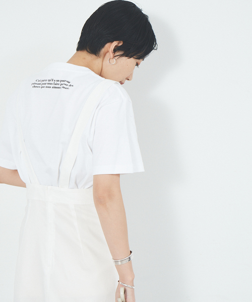 Rouge vif Anna（ルージュヴィフアンナ）の「フロント&バックロゴTシャツ（Tシャツ/カットソー・レディース・ブラック/グリーン/ブラウン/ピンク・フリー）」の21枚目の写真