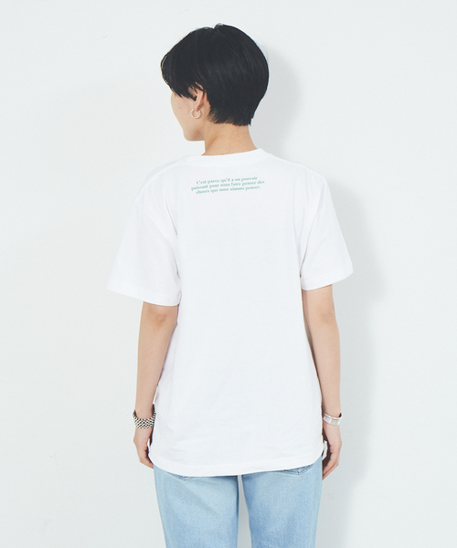 Rouge vif Anna（ルージュヴィフアンナ）の「フロント&バックロゴTシャツ（Tシャツ/カットソー・レディース・ブラック/グリーン/ブラウン/ピンク・フリー）」の19枚目の写真