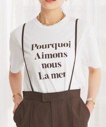 Rouge vif Anna | フロント&バックロゴTシャツ(Tシャツ/カットソー)