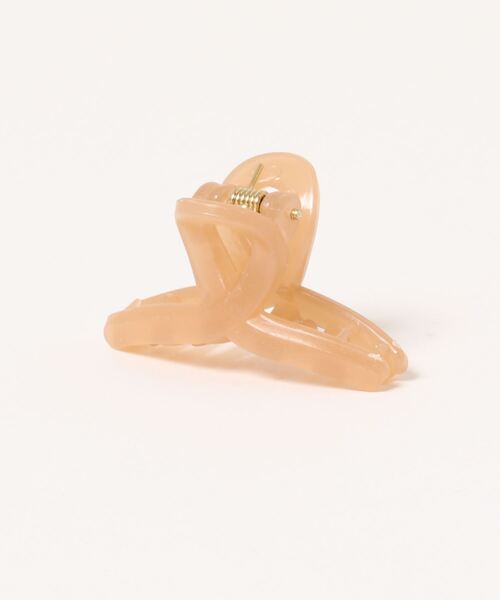 Fun & Daily（ファンアンドデイリー）の「F&D : スモールクロスヘアクリップ（バレッタ/ヘアクリップ・レディース・ベージュ/ピンク/イエロー/オレンジ/ブルー・FREE）」の2枚目の写真