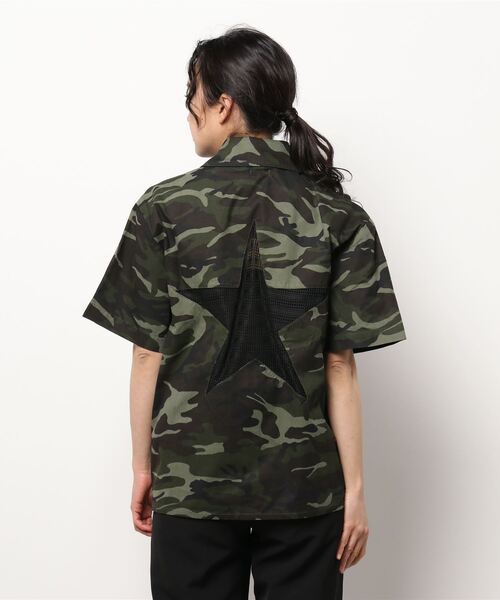 bonjour records（ボンジュールレコーズ）の「【MOSAIC SOCIETY】Camo/Mesh star shirts jacket（シャツ/ブラウス・レディース・その他・FREE）」の9枚目の写真