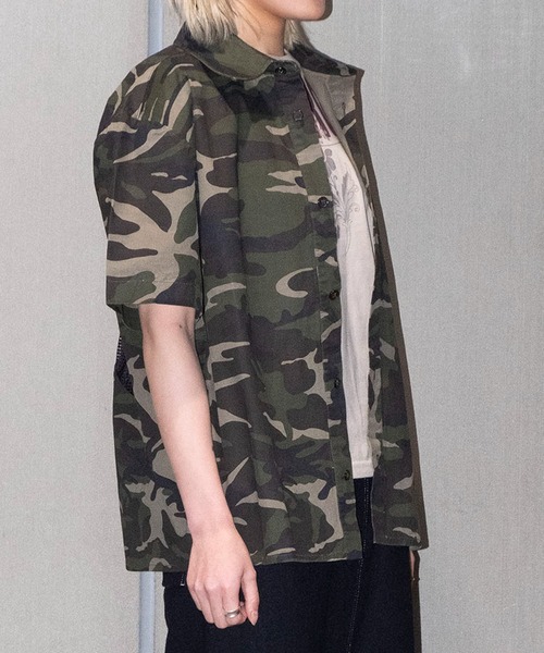 bonjour records（ボンジュールレコーズ）の「【MOSAIC SOCIETY】Camo/Mesh star shirts jacket（シャツ/ブラウス・レディース・その他・FREE）」の3枚目の写真