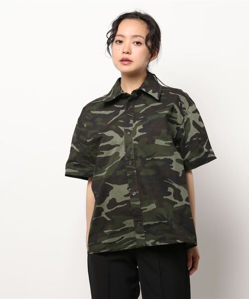 bonjour records（ボンジュールレコーズ）の「【MOSAIC SOCIETY】Camo/Mesh star shirts jacket（シャツ/ブラウス・レディース・その他・FREE）」の7枚目の写真