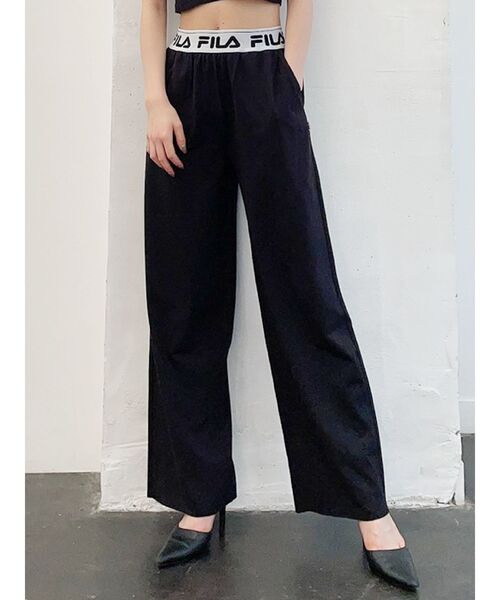 GYDA（ジェイダ）の「GYDA×FILA リラックスワイドパンツ（その他パンツ・レディース・ブラック/グレー・FREE）」の18枚目の写真