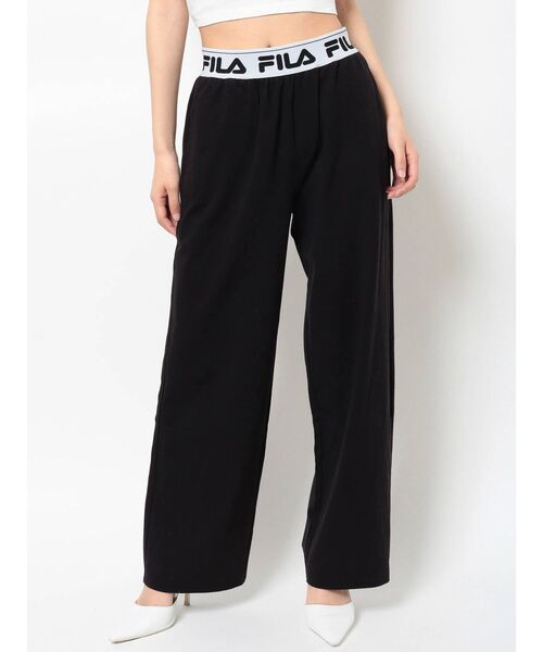 GYDA（ジェイダ）の「GYDA×FILA リラックスワイドパンツ（その他パンツ・レディース・ブラック/グレー・FREE）」の17枚目の写真