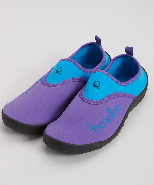 BENETTON (UNITED COLORS OF BENETTON)(ベネトンユナイテッドカラーズオブベネトン)の「【BENETTON:ベネトン】レディースマリンシューズ アクアシューズ(サンダル・レディース・パープル/ピンク/ブラック×ブルー/ブラック×ピンク・LARGE/MEDIUM)」の3枚目の写真
