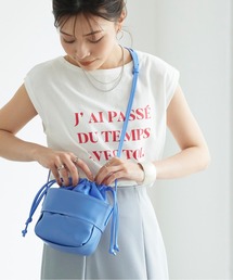 titivate | フェイクレザー巾着バッグ(ハンドバッグ)