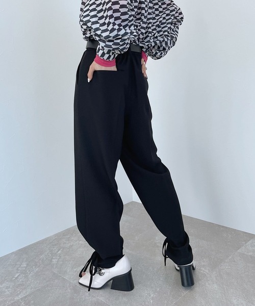 PAGEBOY(ページボーイ)の「リッチツイルセットアップパンツ2(その他パンツ・レディース・アイボリー/ブラック/チャコールグレー・FREE)」の6枚目の写真