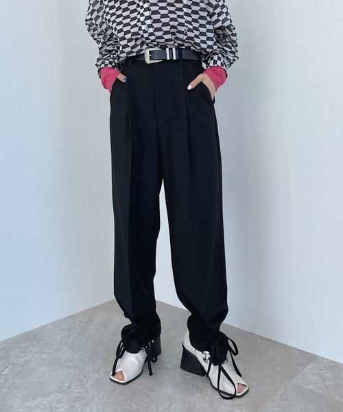 PAGEBOY(ページボーイ)の「リッチツイルセットアップパンツ2(その他パンツ・レディース・アイボリー/ブラック/チャコールグレー・FREE)」の7枚目の写真