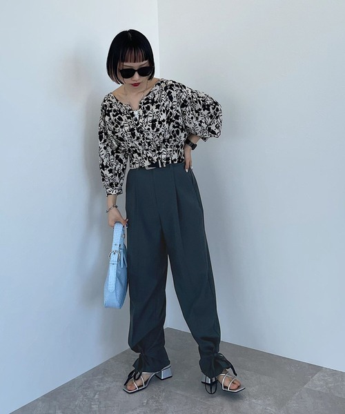 PAGEBOY(ページボーイ)の「リッチツイルセットアップパンツ2(その他パンツ・レディース・アイボリー/ブラック/チャコールグレー・FREE)」の11枚目の写真