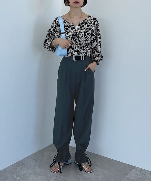 PAGEBOY(ページボーイ)の「リッチツイルセットアップパンツ2(その他パンツ・レディース・アイボリー/ブラック/チャコールグレー・FREE)」の12枚目の写真