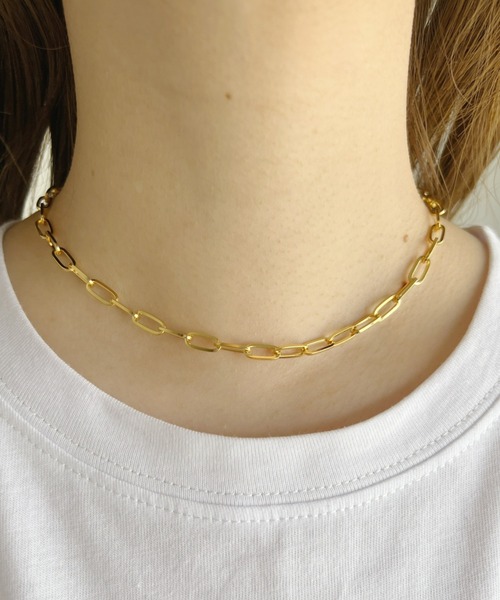 at12:03（アットイチニーゼロサン）の「ポイントプレート２連チェーンネックレス（ネックレス・レディース・シルバー/ゴールド・FREE）」の21枚目の写真