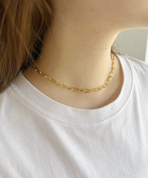 at12:03（アットイチニーゼロサン）の「ポイントプレート２連チェーンネックレス（ネックレス・レディース・シルバー/ゴールド・FREE）」の8枚目の写真