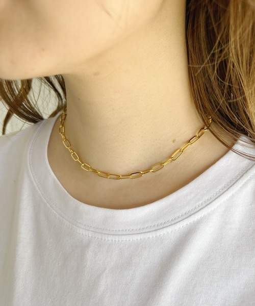 at12:03（アットイチニーゼロサン）の「ポイントプレート２連チェーンネックレス（ネックレス・レディース・シルバー/ゴールド・FREE）」の19枚目の写真