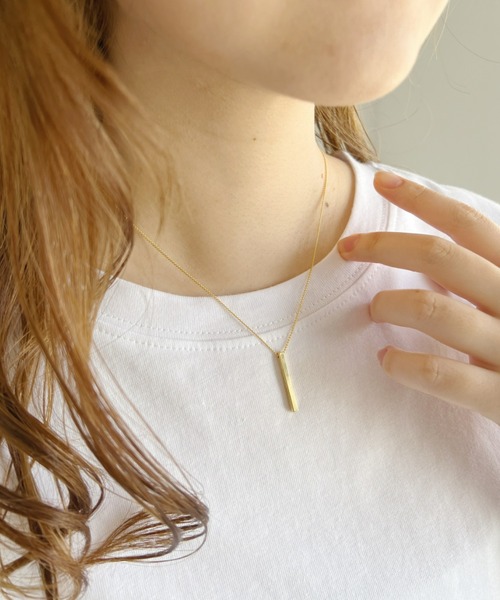 at12:03（アットイチニーゼロサン）の「ポイントプレート２連チェーンネックレス（ネックレス・レディース・シルバー/ゴールド・FREE）」の13枚目の写真