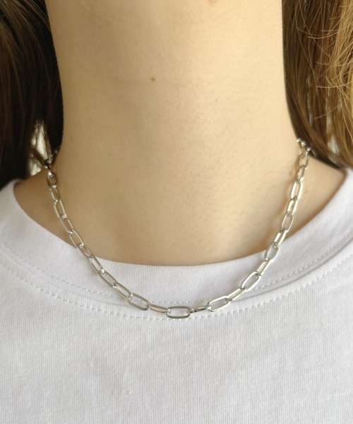 at12:03（アットイチニーゼロサン）の「ポイントプレート２連チェーンネックレス（ネックレス・レディース・シルバー/ゴールド・FREE）」の14枚目の写真