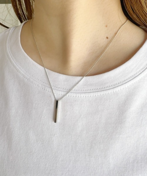 at12:03（アットイチニーゼロサン）の「ポイントプレート２連チェーンネックレス（ネックレス・レディース・シルバー/ゴールド・FREE）」の18枚目の写真